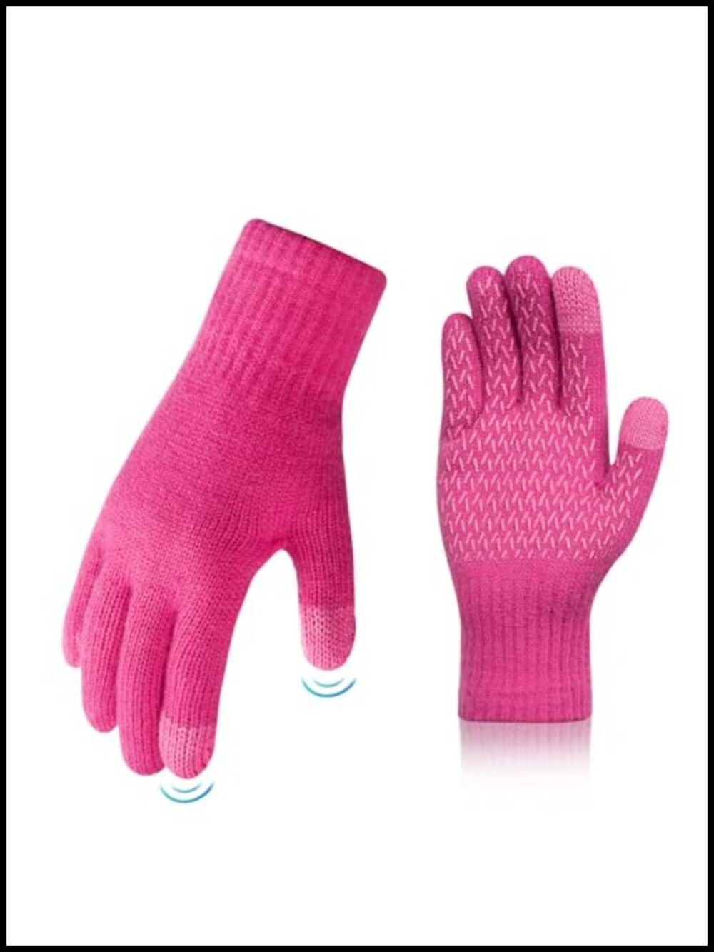 Kids Alpaca Wool Winter Gloves Touchscreen Knit Warm Boys Girls